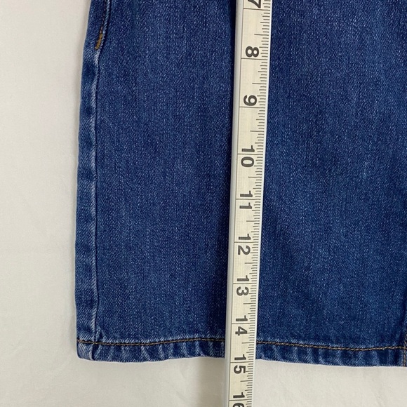 Garage Denim Mini Skirt Button Front Blue Jean Skirt - Picture 6 of 10